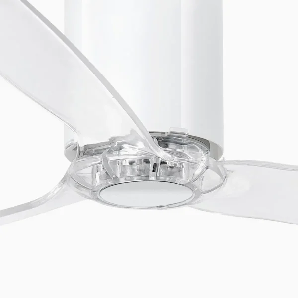 ventilador-techo-faro-tube-l-sin-luz-motor-dc-blanco-brillo-32038 Ventilador Faro Tube L Blanco brillo Transparente Sin Luz 128 cm