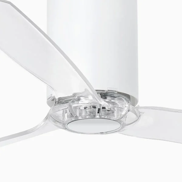 ventilador-techo-faro-tube-l-sin-luz-motor-dc-blanco-mate-32039 Ventilador Faro Tube L Blanco mate Transparente Sin Luz 128 cm