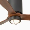 ventilador-techo-faro-tube-m-led-motor-dc-mando-negro-mate-nogal-32042-10 Ventilador de techo Faro Tube M Negro mate Nogal Luz LED 128 cm