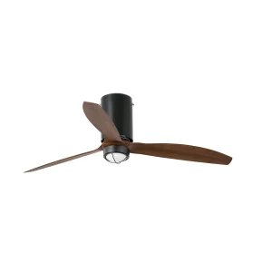 ventilador-techo-faro-tube-m-led-motor-dc-negro-mate-nogal-32042-10 Ventilador de techo Faro Tube M Negro mate Nogal Luz LED 128 cm