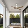 Ventilador de techo Faro Typhoon M Blanco Arce Luz LED 127 cm