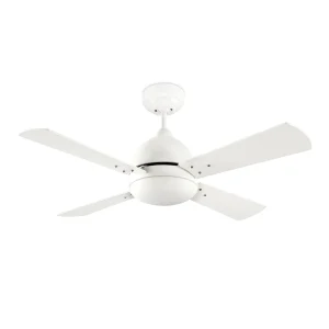 Ventilador Forlight Borneo blanco aspa blanco ó gris con luz 106,6 cm