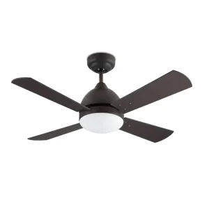 Ventilador Forlight Borneo marrón aspa haya ó marron con luz 106,6 cm