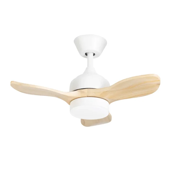 ventilador-techo-forlight-calar-s-led-motor-dc-3-aspas-madera-clara-ve-0022-bla Ventilador de techo Forlight Calar S blanco pino LED 75 cm