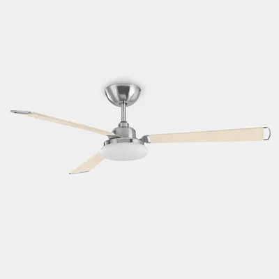 ventilador-techo-forlight-calima-led-motor-dc-niquel-satinado-30-8408-81-14 Ventilador de techo Forlight Calima níquel Plata luz LED 126 cm