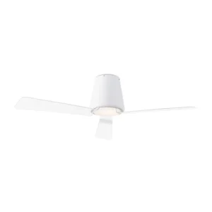 Ventilador de techo Forlight GARBI blanco transparente LED 132 cm