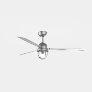 Ventilador de techo Forlight Mariner níquel LED 134 cm
