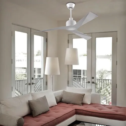 Ventilador de techo Forlight Mogan blanco sin luz 132 cm