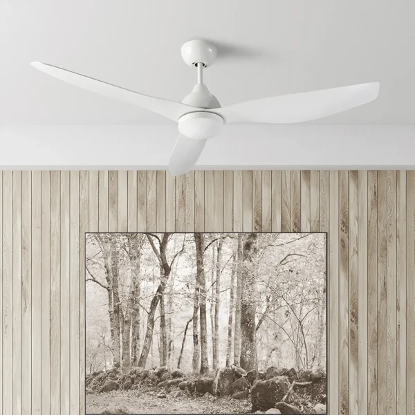 Ventilador de techo Forlight Nepal blanco LED 132 cm
