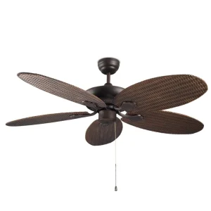 Ventilador de techo Forlight Phuket marrón sin luz 132 cm