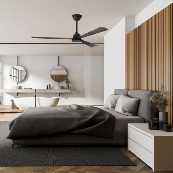 Ventilador de techo Forlight Shadow marrón sin luz Ø122 cm