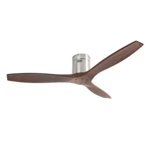 Ventilador de techo Forlight Stem niquel nogal sin luz