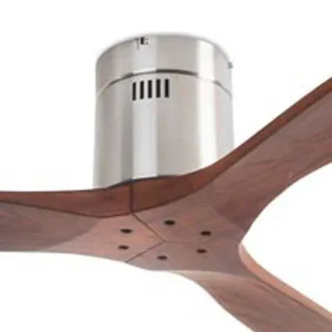 Ventilador de techo Forlight Stem niquel nogal motor DC