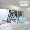 ventilador-techo-mantra-alisio-led-mando-app-motor-dc-blanco-6705 Ventilador de techo Mantra Alisio Blanco Transparentes Luz LED 63 cm
