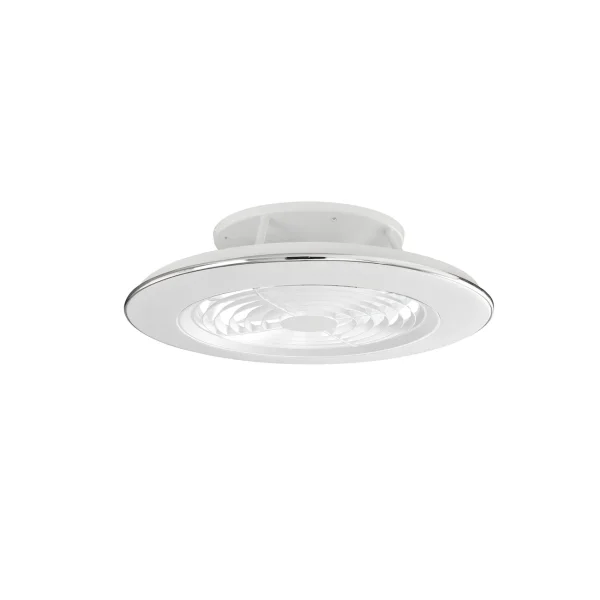 ventilador-techo-mantra-alisio-led-motor-dc-7-aspas-6705 Ventilador de techo Mantra Alisio Blanco Transparentes Luz LED 63 cm