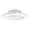 ventilador-techo-mantra-alisio-xl-led-motor-dc-7-aspas-7490 Ventilador Mantra Alisio XL Blanco Transparentes Luz LED 73,5 cm