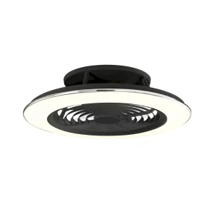 ventilador-techo-mantra-alisio-xl-led-motor-dc-7-aspas-7492 Ventilador Mantra Alisio XL Negro Transparentes Luz LED 73,5 cm