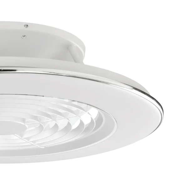 ventilador-techo-mantra-alisio-xl-led-motor-dc-blanco-7490 Ventilador Mantra Alisio XL Blanco Transparentes Luz LED 73,5 cm