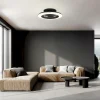 ventilador-techo-mantra-alisio-xl-led-motor-dc-mando-negro-7492 Ventilador Mantra Alisio XL Negro Transparentes Luz LED 73,5 cm
