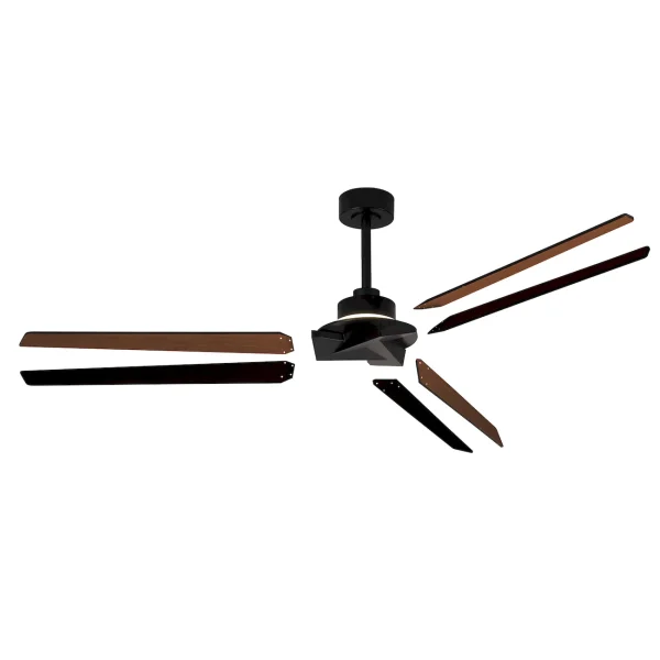 ventilador-techo-mantra-brisa-led-mando-app-motor-dc-negro-madera-oscura-8723 Ventilador de techo Mantra Brisa Negro Madera oscura Luz LED 177 cm