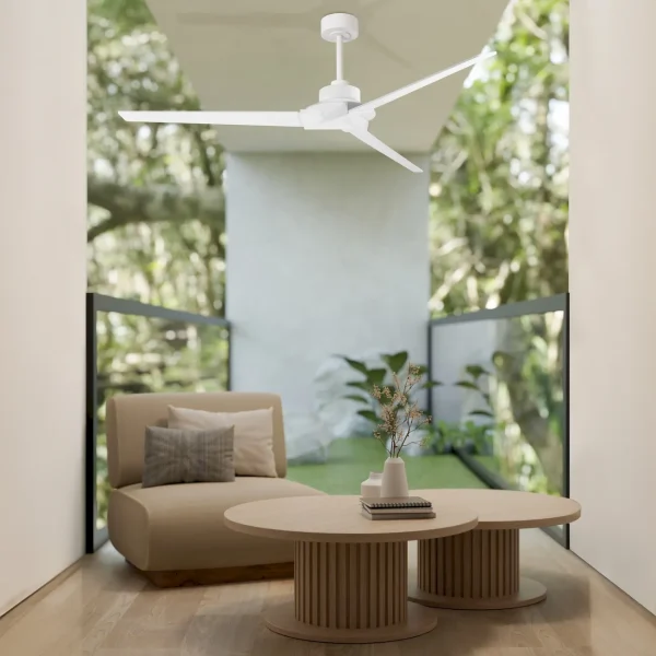 ventilador-techo-mantra-brisa-mini-led-mando-app-motor-dc-blanco-8726 Ventilador de techo Mantra Brisa MINI Blanco Luz LED 150 cm