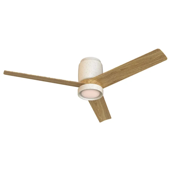 ventilador-techo-mantra-ceramica-led-motor-dc-3-aspas-madera-clara-9479 Ventilador Mantra Ceramica Blanco Madera clara Luz LED 122 cm