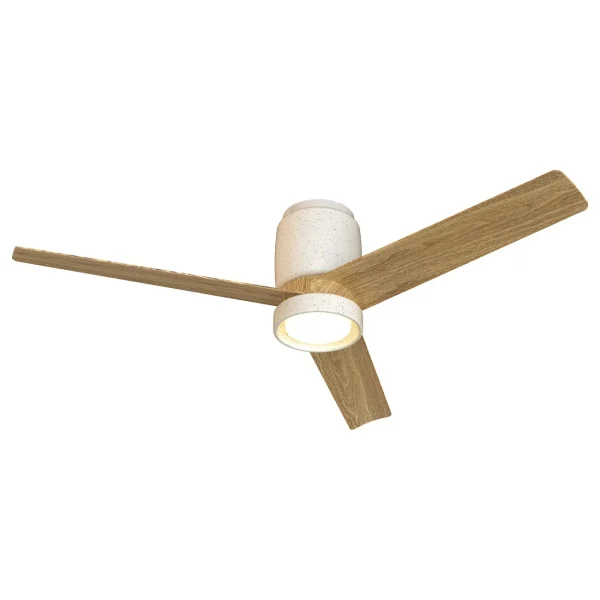 ventilador-techo-mantra-ceramica-led-motor-dc-blanco-madera-clara-9479 Ventilador Mantra Ceramica Blanco Madera clara Luz LED 122 cm