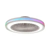 Ventilador Mantra Gamer BIG Blanco Transparentes Luz LED 55,6 cm