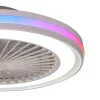 Ventilador de techo Mantra Gamer Blanco Transparentes Luz LED 46,6 cm