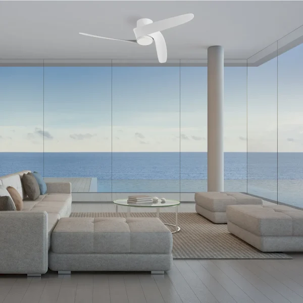 Ventilador de techo Mantra Groenland S Blanco Luz LED 102 cm