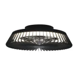 Ventilador de techo Mantra Himalaya Negro Transparentes Luz LED 63 cm