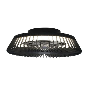 ventilador-techo-mantra-himalaya-led-motor-dc-7-aspas-7121 Ventilador de techo Mantra Himalaya Negro Transparentes Luz LED 63 cm