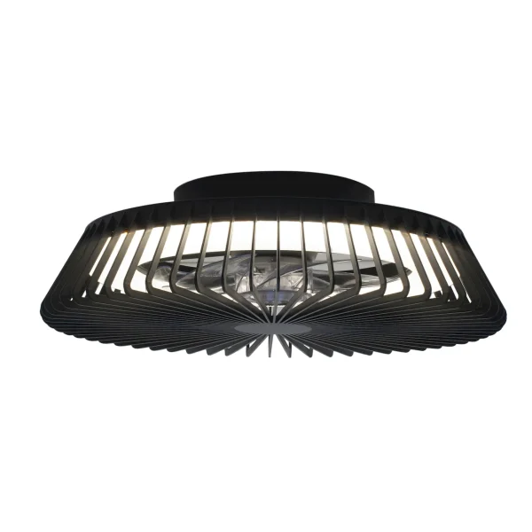 ventilador-techo-mantra-himalaya-led-motor-dc-7-aspas-7121 Ventilador de techo Mantra Himalaya Negro Transparentes Luz LED 63 cm