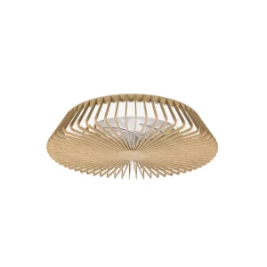 ventilador-techo-mantra-himalaya-led-motor-dc-7-aspas-7128 Ventilador Mantra Himalaya Blanco y madera Transparentes Luz LED 63 cm