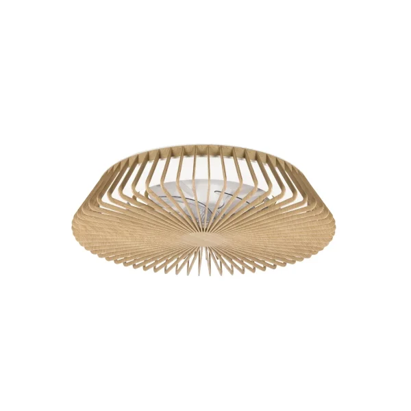 ventilador-techo-mantra-himalaya-led-motor-dc-7-aspas-7128 Ventilador Mantra Himalaya Blanco y madera Transparentes Luz LED 63 cm
