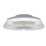 Ventilador Mantra Himalaya Blanco Transparentes Luz LED 63 cm