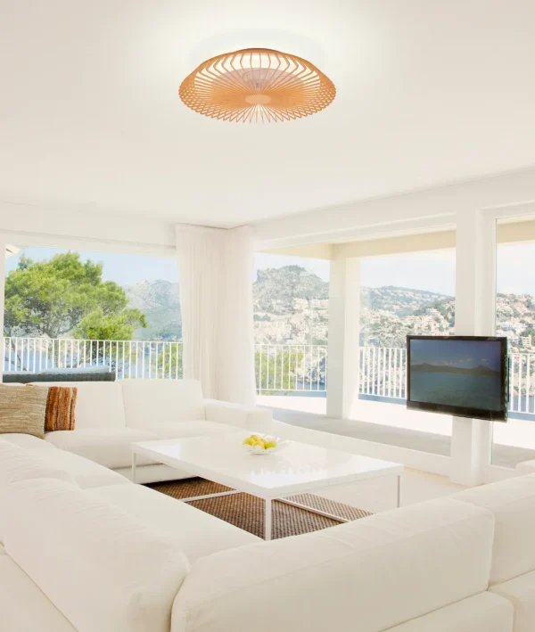ventilador-techo-mantra-himalaya-led-motor-dc-mando-blanco-y-7128 Ventilador Mantra Himalaya Blanco y madera Transparentes Luz LED 63 cm