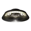 ventilador-techo-mantra-himalaya-mini-led-motor-dc-7-aspas-8197 Ventilador Mantra Himalaya MINI Negro Transparentes Luz LED 53 cm