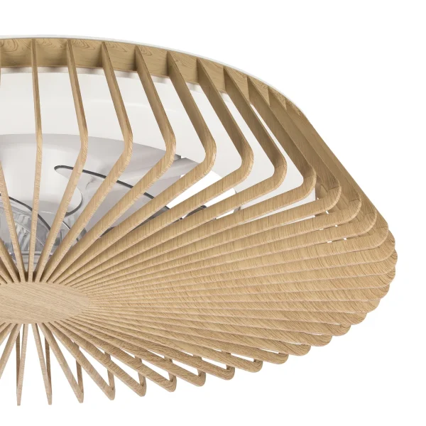 ventilador-techo-mantra-himalaya-mini-led-motor-dc-blanco-y-8198 Ventilador Mantra Himalaya MINI Blanco y madera Transparentes Luz LED 53 cm