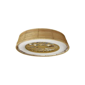 ventilador-techo-mantra-indonesia-mini-led-motor-dc-7-aspas-8225 Ventilador Mantra Indonesia MINI Blanco y ratan Transparentes Luz LED 56 cm