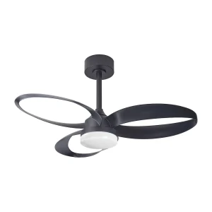 ventilador-techo-mantra-infinity-fan-led-motor-dc-3-aspas-8701 Ventilador de techo Mantra Infinity Fan Negro Luz LED 92,5 cm