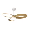 ventilador-techo-mantra-infinity-fan-led-motor-dc-blanco-madera-clara-8702 Ventilador Mantra Infinity Fan Blanco Madera clara Luz LED 92,5 cm