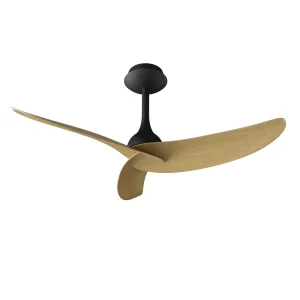 ventilador-techo-mantra-ipanema-sin-luz-motor-dc-3-aspas-madera-clara-9041 Ventilador de techo Mantra Ipanema Negro Madera clara Sin Luz 107 cm