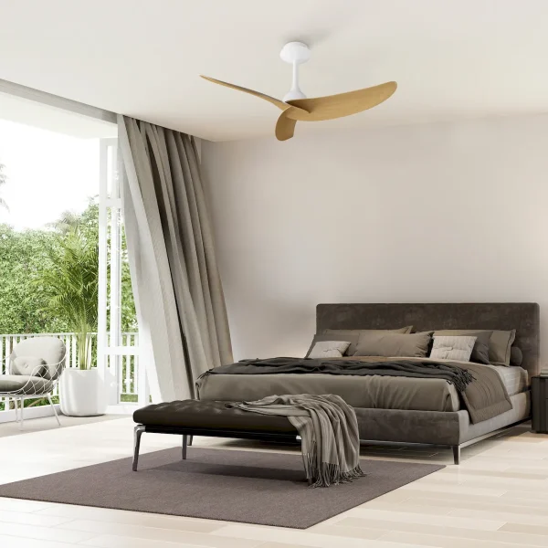 ventilador-techo-mantra-ipanema-sin-luz-motor-dc-mando-blanco-madera-clara-9042 Ventilador de techo Mantra Ipanema Blanco Madera clara Sin Luz 107 cm