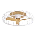 Ventilador de techo Mantra Nature Blanco Madera clara Luz LED 79 cm