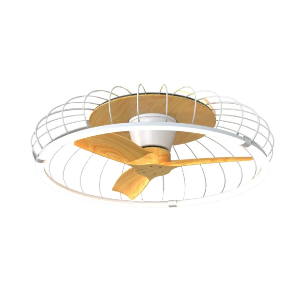 ventilador-techo-mantra-nature-led-motor-dc-blanco-madera-clara-7809 Ventilador de techo Mantra Nature Blanco Madera clara Luz LED 79 cm