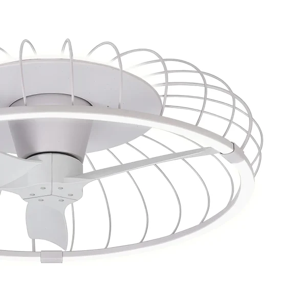 ventilador-techo-mantra-nature-led-motor-dc-mando-blanco-7807 Ventilador de techo Mantra Nature Blanco Luz LED 79 cm
