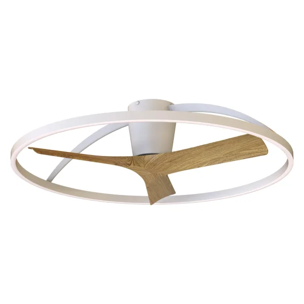 ventilador-techo-mantra-nepal-ii-led-motor-dc-3-aspas-madera-clara-9486 Ventilador Mantra Nepal II Blanco Madera clara Luz LED 100 cm