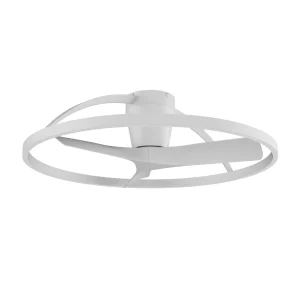 ventilador-techo-mantra-nepal-ii-mini-led-motor-dc-3-aspas-9043 Ventilador de techo Mantra Nepal II MINI Blanco Luz LED 75 cm
