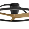 ventilador-techo-mantra-nepal-ii-mini-led-motor-dc-negro-madera-clara-9044 Ventilador Mantra Nepal II MINI Negro Madera clara Luz LED 75 cm